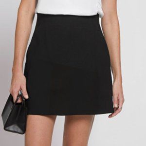 & Other Stories Black A-Line Skirt